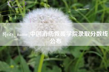 南平中国消防救援学院录取分数线公布