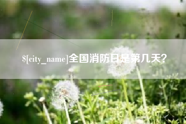 南平全国消防日是第几天？