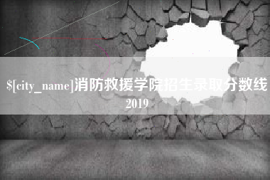 南平消防救援学院招生录取分数线2019