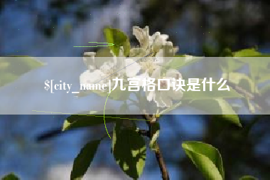 南平九宫格口诀是什么