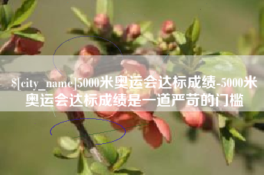 南平5000米奥运会达标成绩-5000米奥运会达标成绩是一道严苛的门槛