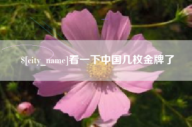 南平看一下中国几枚金牌了