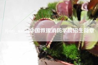 南平中国救援消防学院招生简章