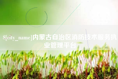 南平内蒙古自治区消防技术服务执业管理平台