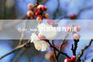 南平九宫格排列方法