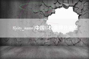 南平中国15枚金牌分别是
