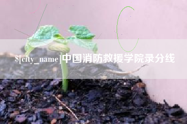 南平中国消防救援学院录分线