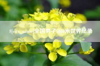 南平全国男子5000米世界纪录