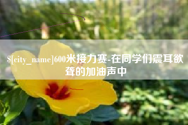 南平600米接力赛-在同学们震耳欲聋的加油声中