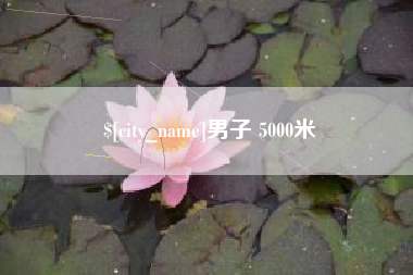南平男子 5000米
