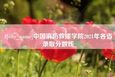 南平中国消防救援学院2021年各省录取分数线