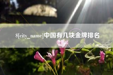 南平中国有几块金牌排名