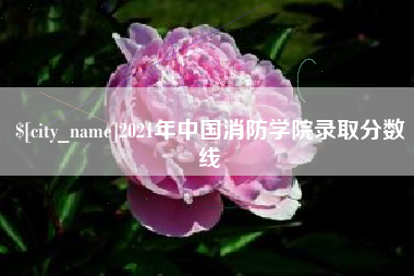 南平2021年中国消防学院录取分数线