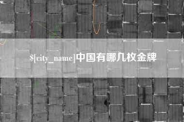 南平中国有哪几枚金牌