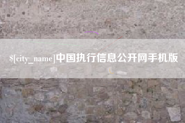 南平中国执行信息公开网手机版