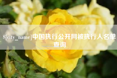 南平中国执行公开网被执行人名单查询