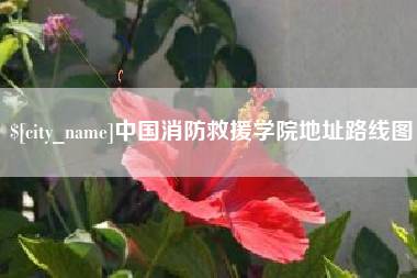 南平中国消防救援学院地址路线图