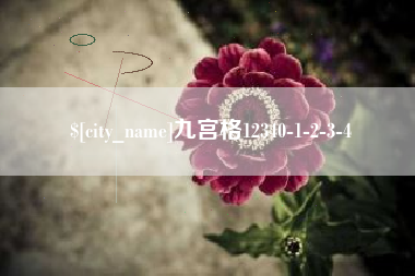 南平九宫格12340-1-2-3-4