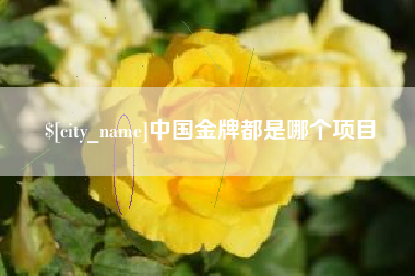 南平中国金牌都是哪个项目