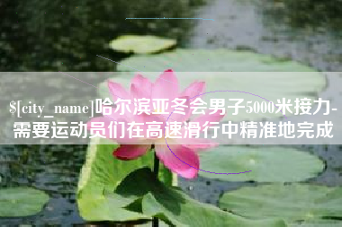 南平哈尔滨亚冬会男子5000米接力-需要运动员们在高速滑行中精准地完成