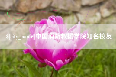 南平中国消防救援学院知名校友