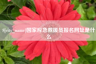 南平国家应急救援员报名网址是什么