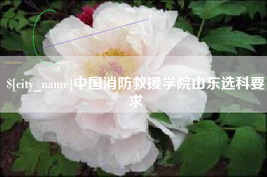 南平中国消防救援学院山东选科要求