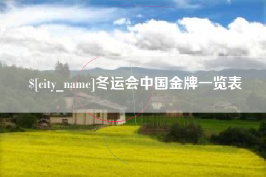 南平冬运会中国金牌一览表