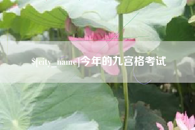 南平今年的九宫格考试