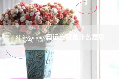 南平奥运连冠是什么意思
