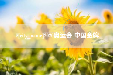 南平2020奥运会 中国金牌